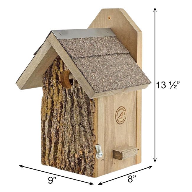 Uncle Dunkel's Bark Clad Ultimate Bluebird House - BIRDLOVER