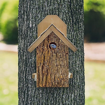 Uncle Dunkel's Bark Clad Ultimate Bluebird House - BIRDLOVER