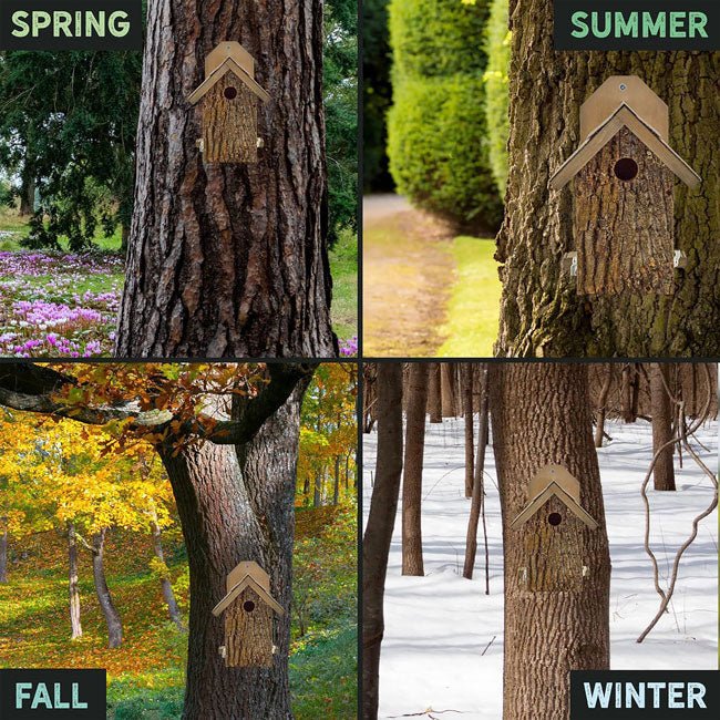 Uncle Dunkel's Bark Clad Ultimate Bluebird House - BIRDLOVER