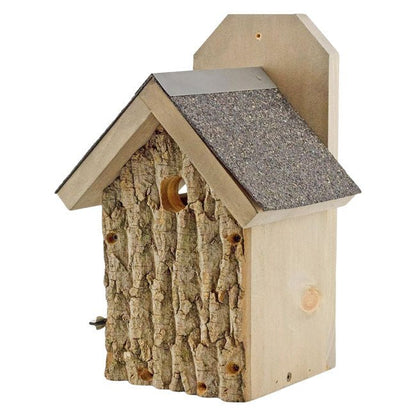 Uncle Dunkel's Bark Clad Ultimate Wren and Chickadee House - BIRDLOVER
