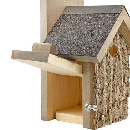 Uncle Dunkel's Bark Clad Ultimate Wren and Chickadee House - BIRDLOVER