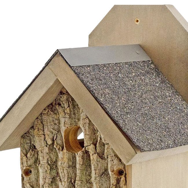Uncle Dunkel's Bark Clad Ultimate Wren and Chickadee House - BIRDLOVER