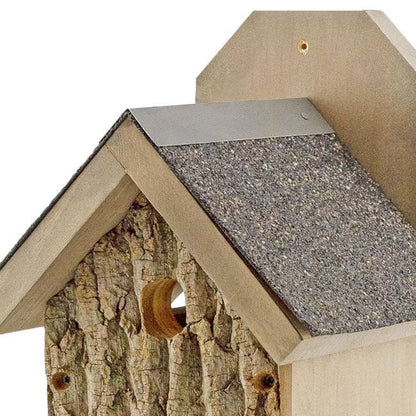 Uncle Dunkel's Bark Clad Ultimate Wren and Chickadee House - BIRDLOVER