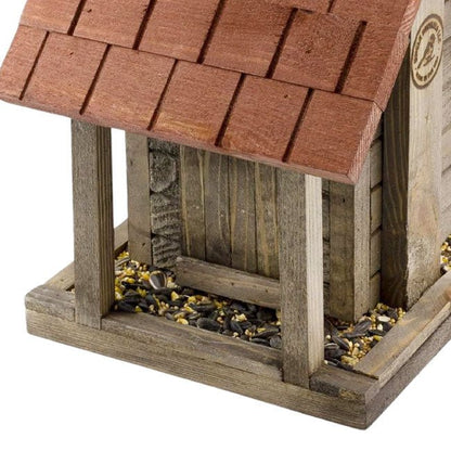 Uncle Dunkel's Log Cabin Bird Feeder - BIRDLOVER