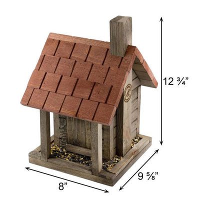 Uncle Dunkel's Log Cabin Bird Feeder - BIRDLOVER