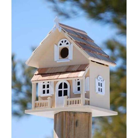 Victorian Cottage Bird House, Butternut - BIRDLOVER