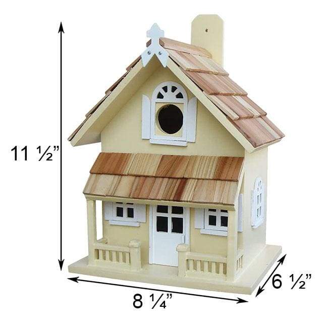 Victorian Cottage Bird House, Butternut