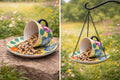Vintage Spilling Teacup Bird Feeder — Whimsical Cottage Style - BIRDLOVER