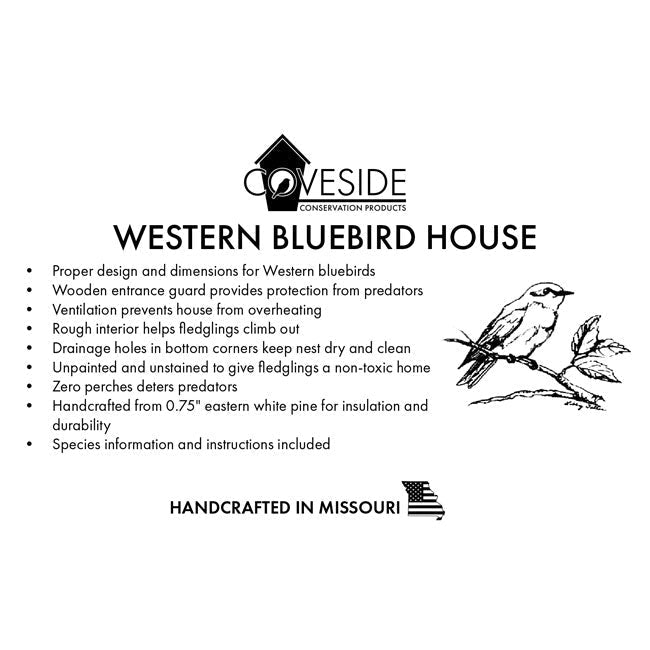 Western Bluebird House - BIRDLOVER