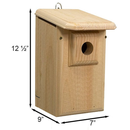 Western Bluebird House with Observation Window - BIRDLOVER