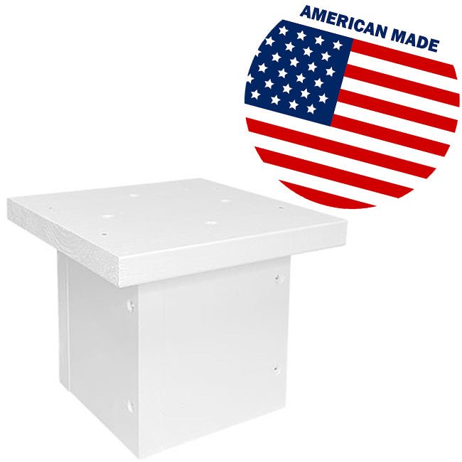 White 4 x 4 Post Mounting Bracket - BIRDLOVER