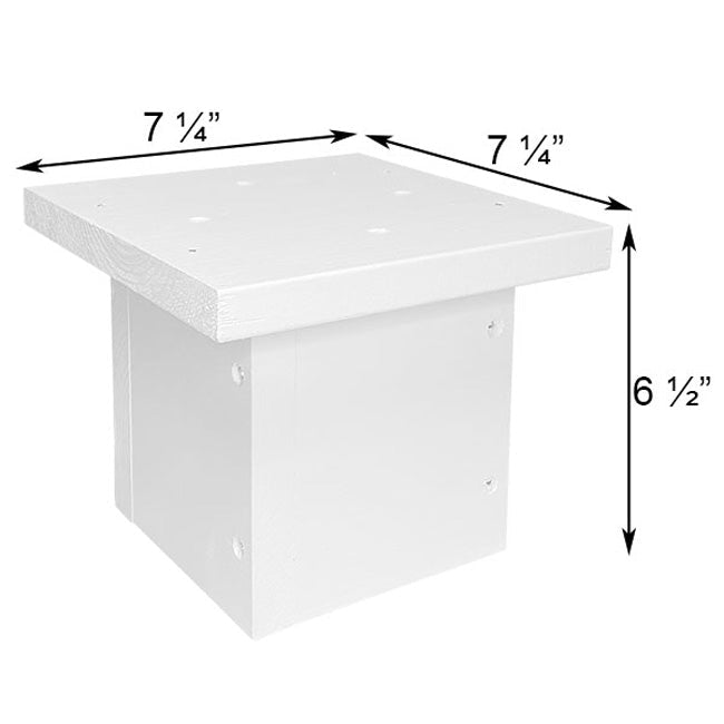 White 4 x 4 Post Mounting Bracket - BIRDLOVER