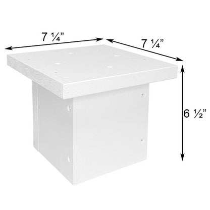 White 4 x 4 Post Mounting Bracket - BIRDLOVER