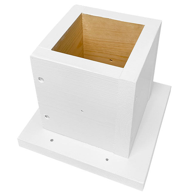 White 4 x 4 Post Mounting Bracket - BIRDLOVER