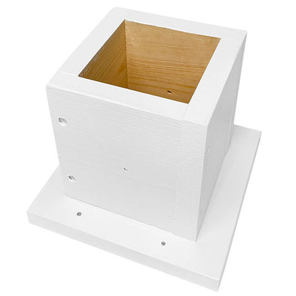 White 4 x 4 Post Mounting Bracket - BIRDLOVER