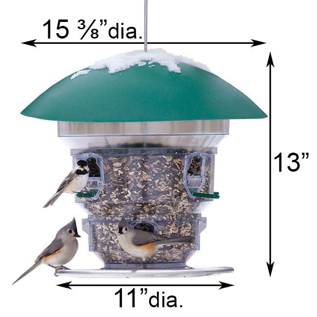 Wild Bills Feeding Frenzy High Capacity Bird Feeder, 8 Ports - BIRDLOVER