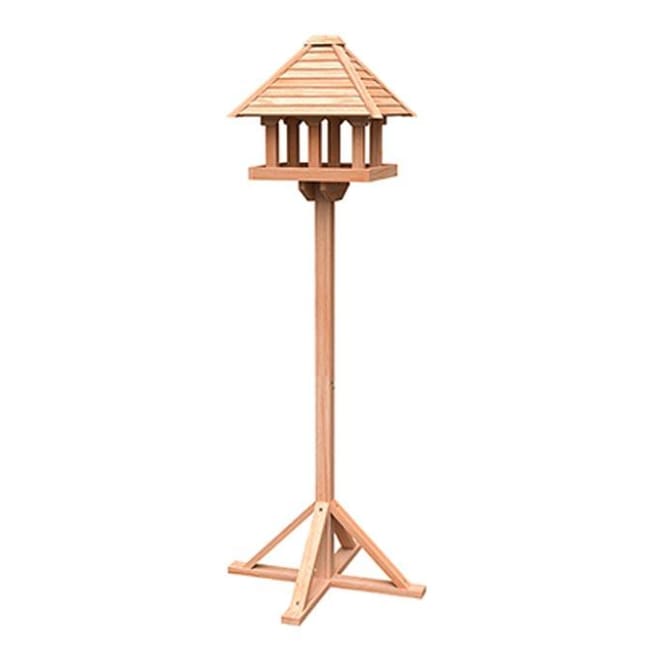 Wild Bird Lovers Cedar Gazebo Bird Table with Stand