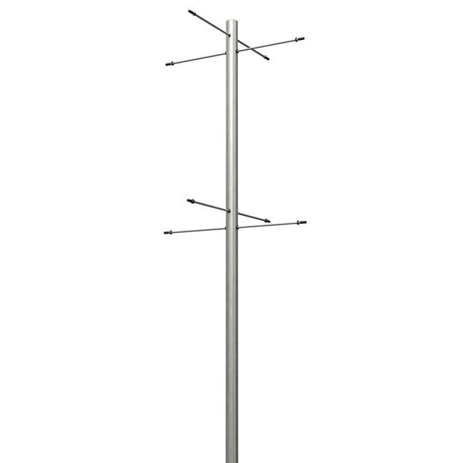 Wild Bird Lover's Purple Martin Aluminum Pole for 8 Gourds - BIRDLOVER