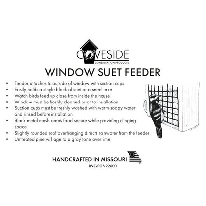 Window Suet Feeder - BIRDLOVER