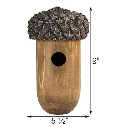 Wooden Acorn Bird House