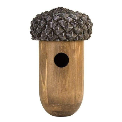 Wooden Acorn Bird House